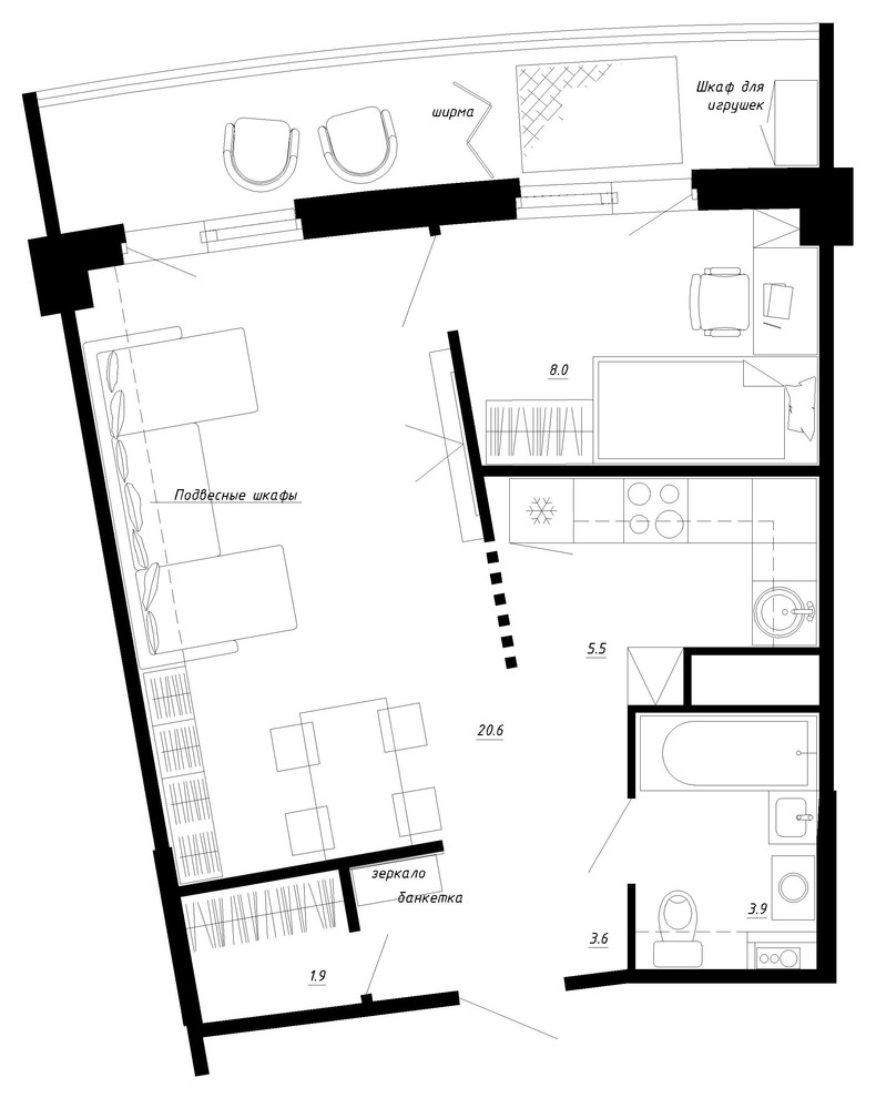 Перепланировка Р-1