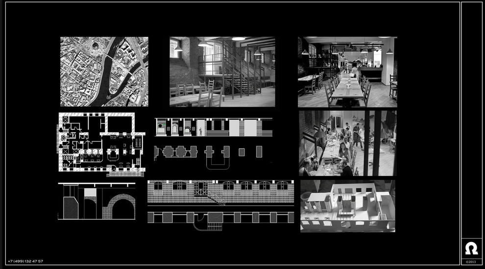 Reconstruction od Cafe Club Blogistan in Moscow