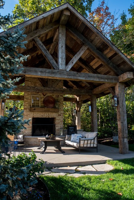 Old Barn Wood Gazebo American Traditional Patio Columbus