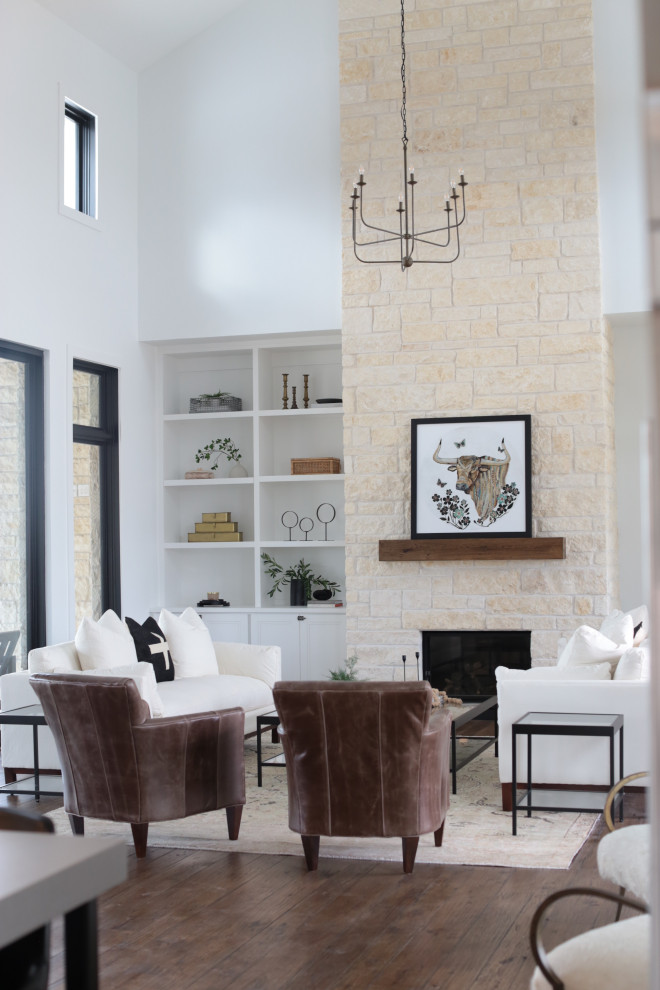 Inspiration for a transitional home design remodel in Austin