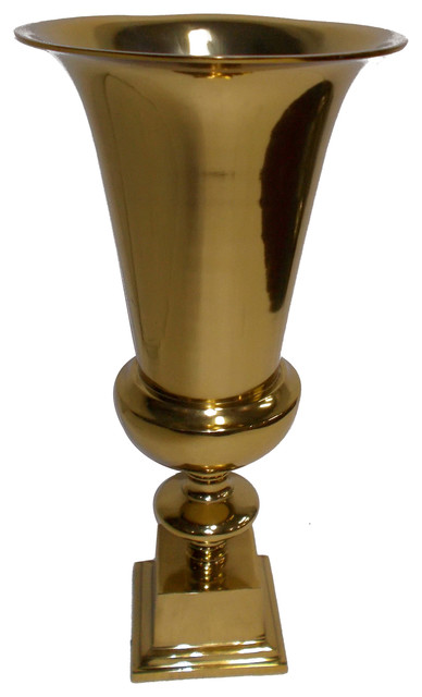 Aluminum Vase Planter Gold, 12"x24"