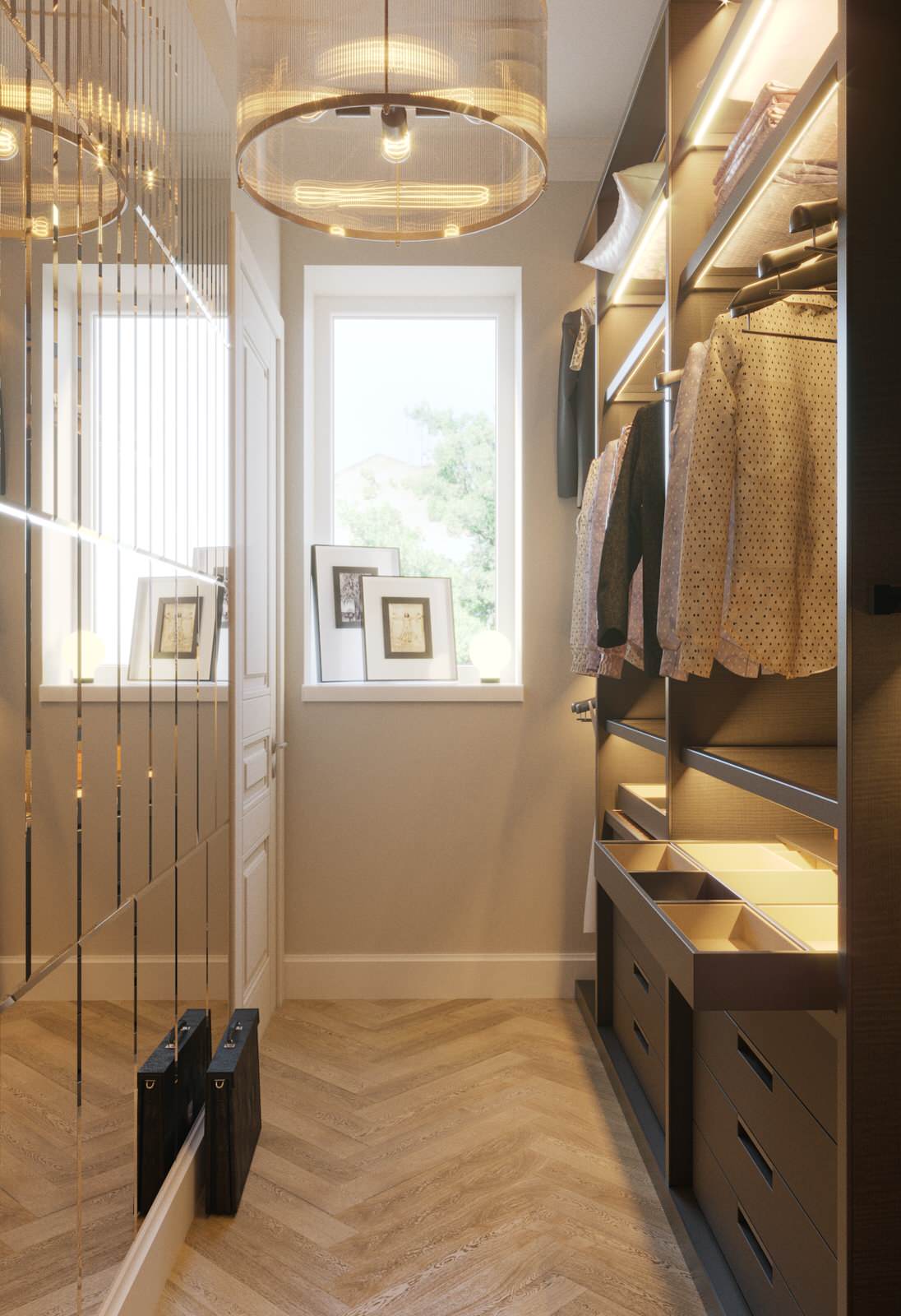 Мягкий эклектичный интерьер квартиры 205 кв.м.