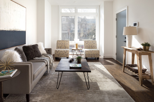 Modern Flats at Upshur contemporary-living-room