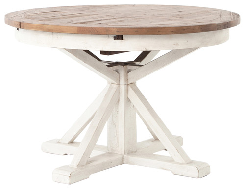 It Looks Like The Extension Wood Is Dark And Table Lighter
