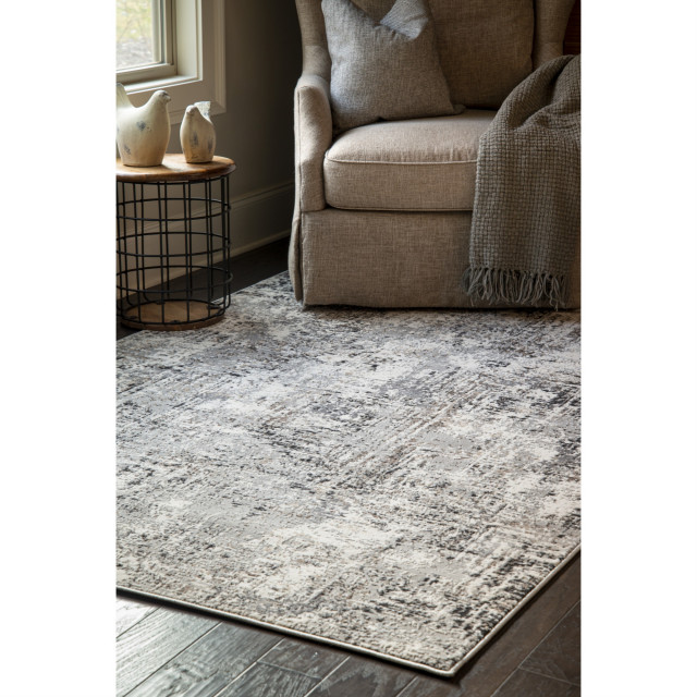 United Weavers Eternity Mizar Charcoal Rug 10'x13' Contemporary