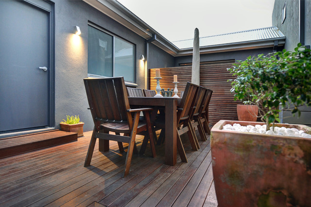 Camperdown Street Dual Occupancy contemporary-deck