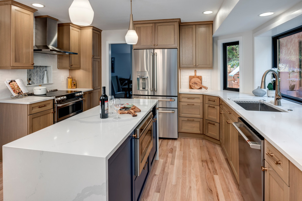 Inspiration for a transitional kitchen remodel in Seattle