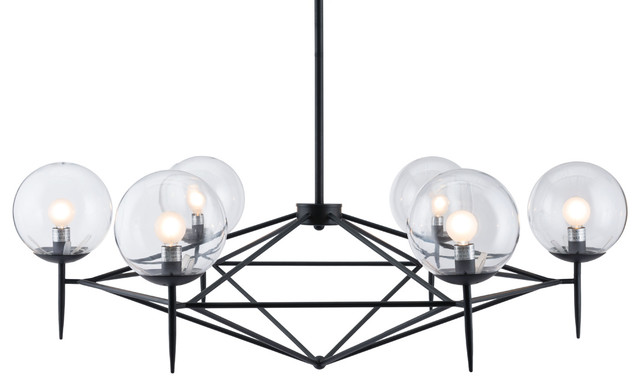Zuo Lighting Metal Chandelier Black Zuo Lighting Metal Chandelier Black