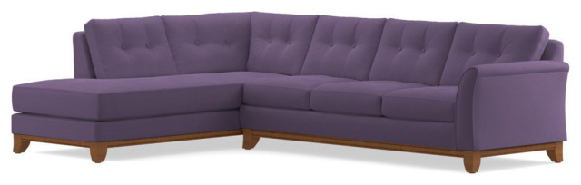 Apt2B Marco 2-Piece Sectional Sofa, Lavender Velvet, Chaise on Left