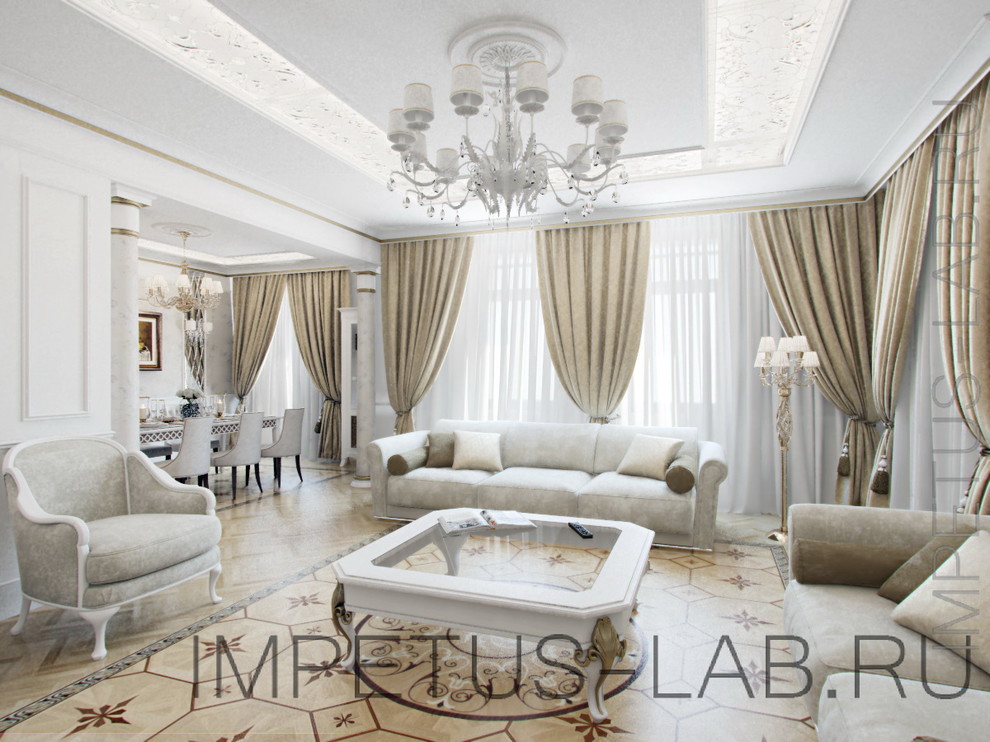 Проект квартиры в классическом стиле