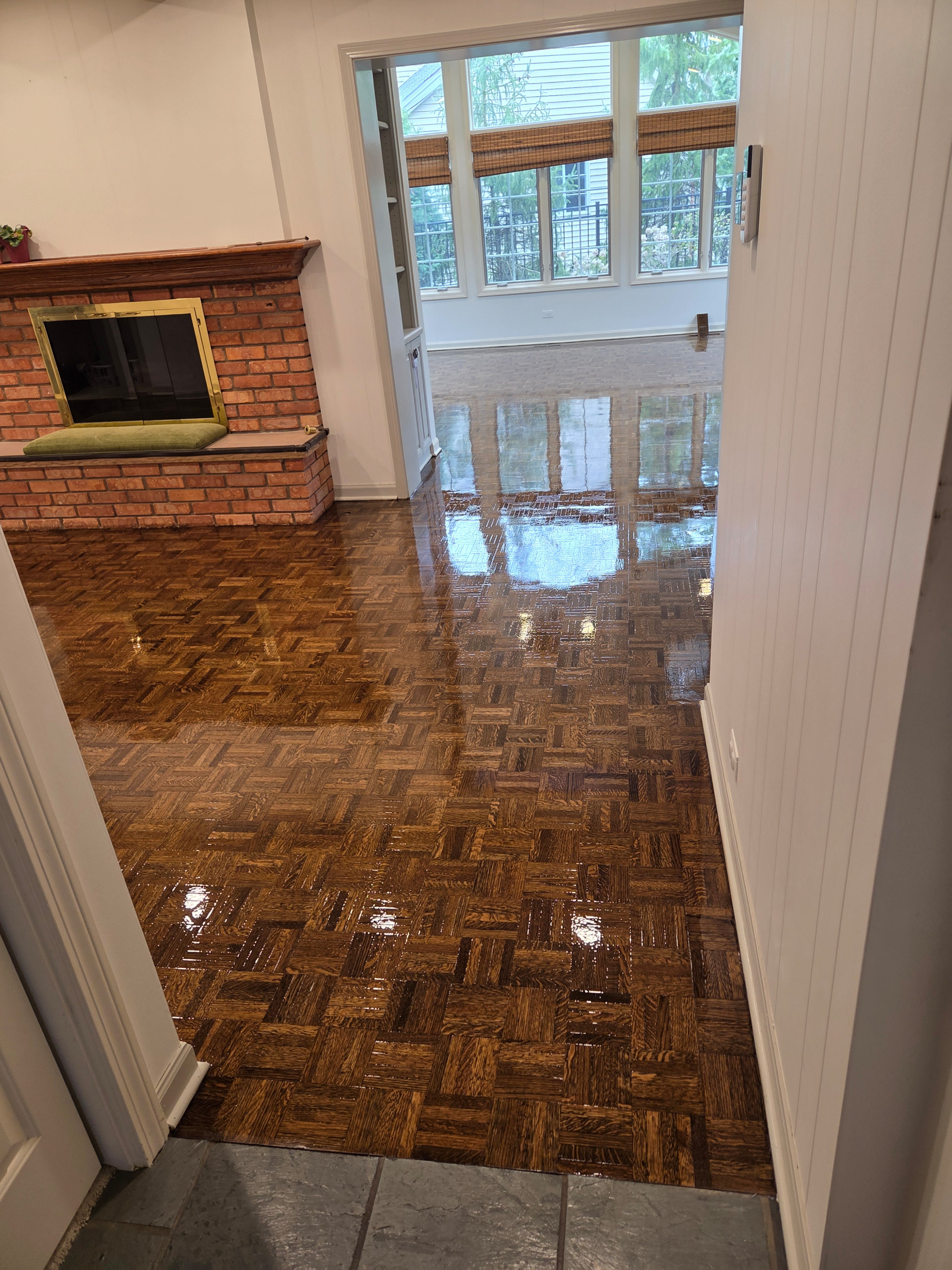Parquet flooring restoration