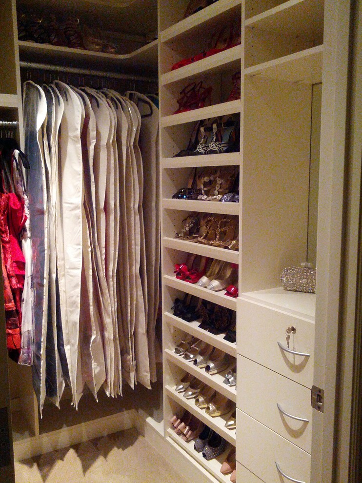 This is an example of a tropical storage and wardrobe in San Francisco.
