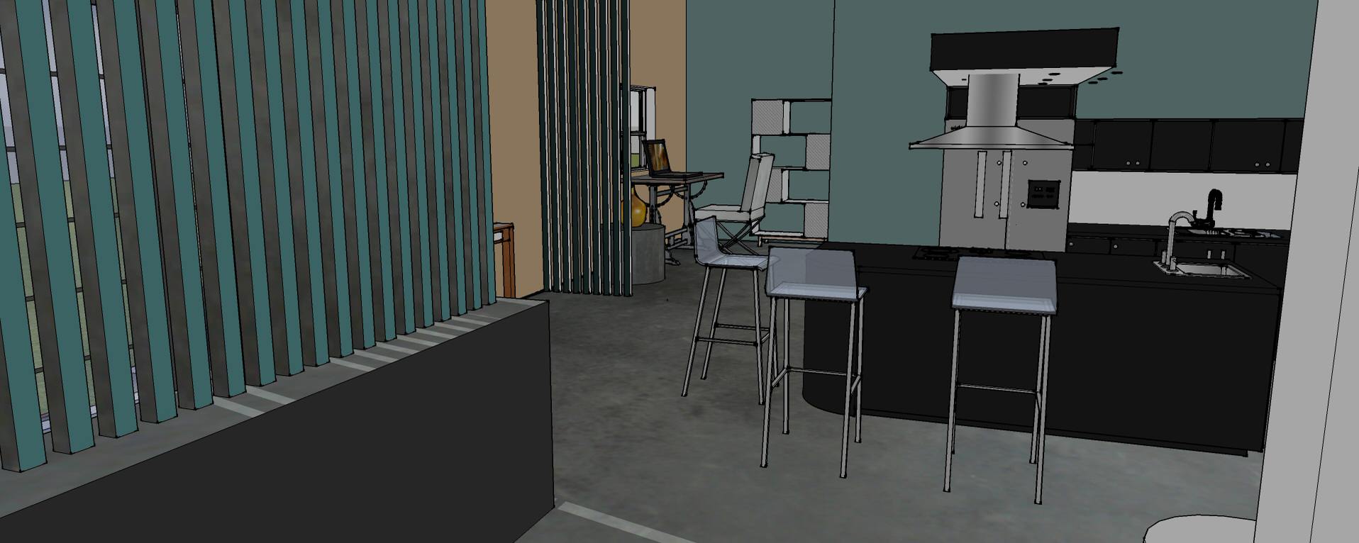 projet sous sketchup