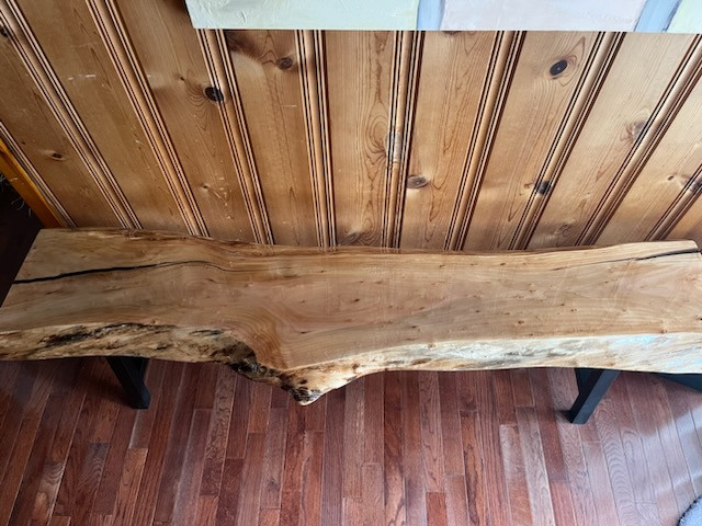 Live edge epoxy slabs