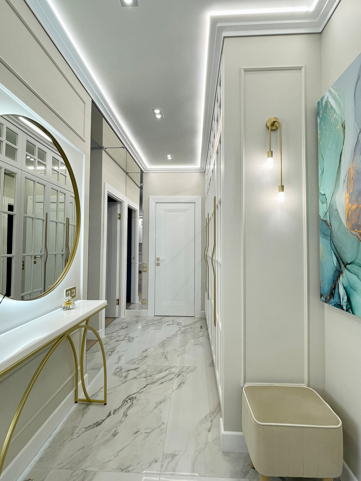 Проект в бирюзовых тонах