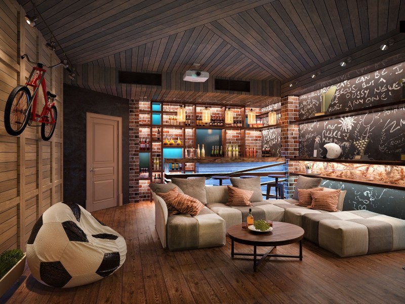 спорт-бар в таунхаусе