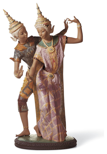 Lladro Thai Couple Figurine