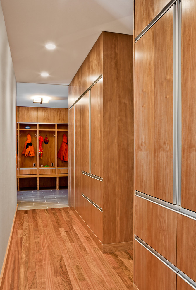 This is an example of a modern hallway in Minneapolis.
