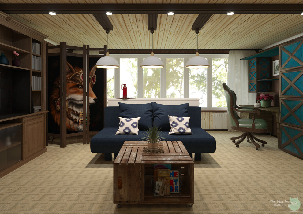 Декор мансарды c элементами steampunk