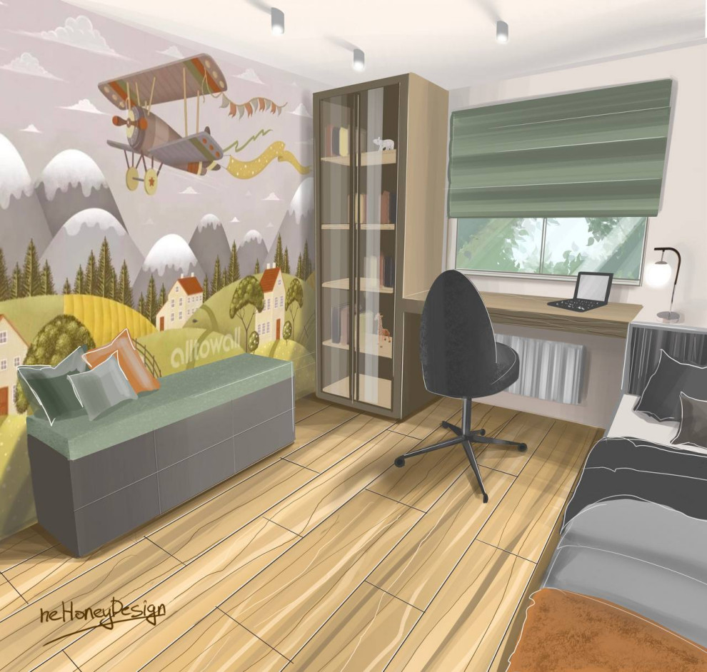 Детская комната с обоями на заказ