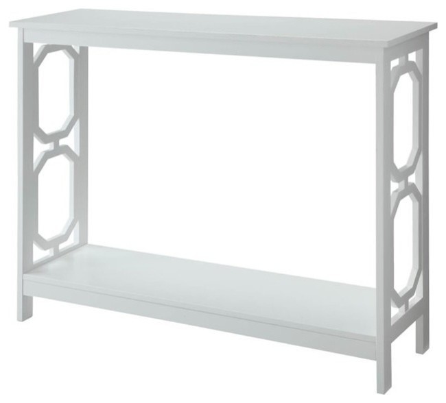 Pemberly Row Console Table in White