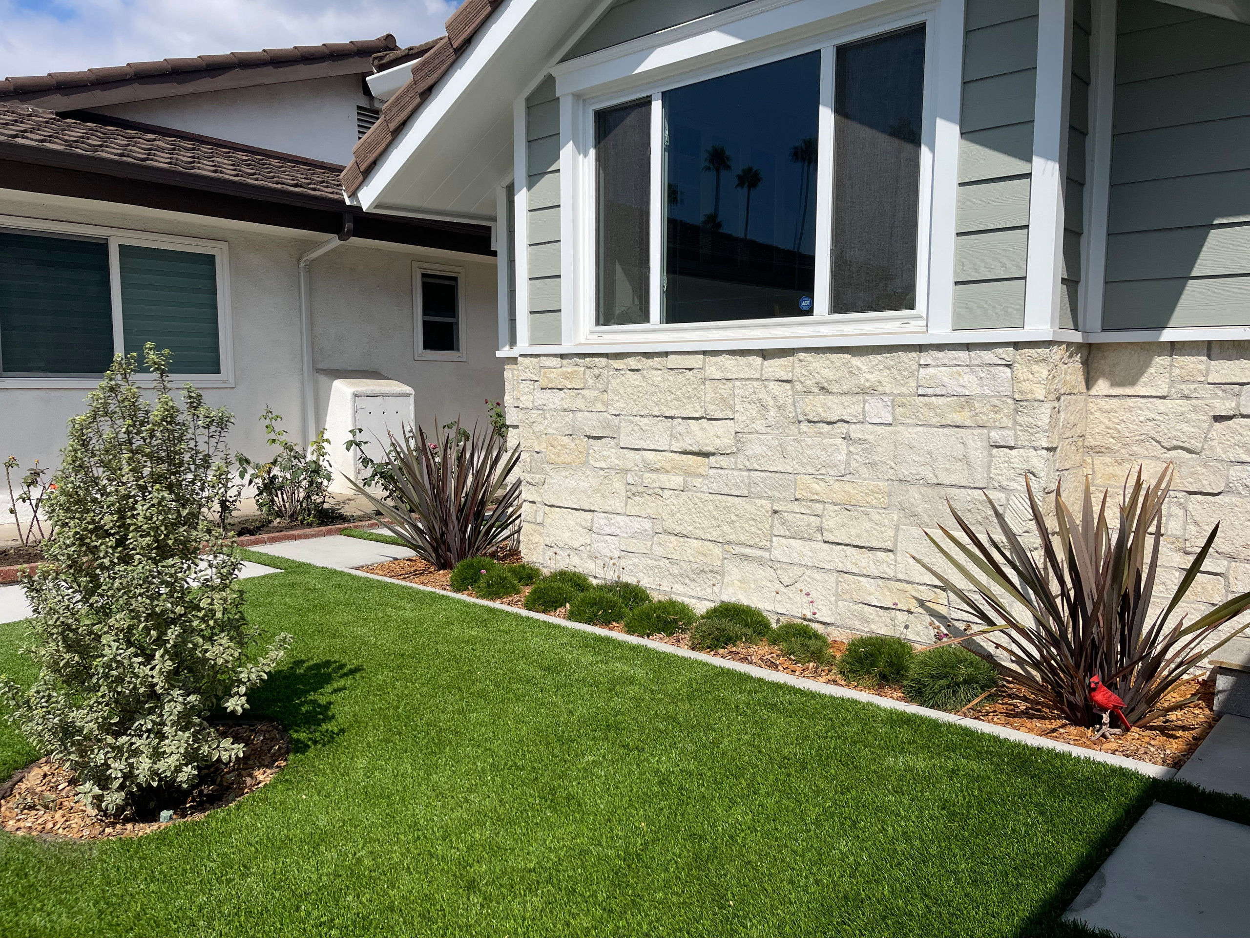 Front Yard and Driveway Remodel ValVerde Home - Rueff