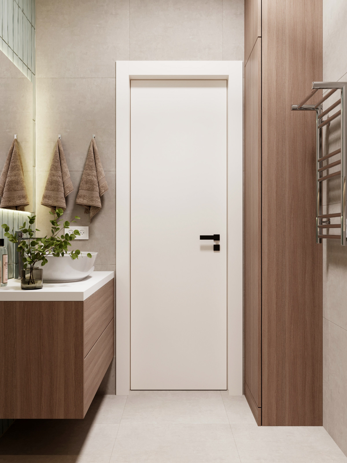 Трехкомнатная квартира в городе Дубнаа