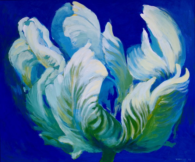 "Blue" 120x100cm. Acrylic on canvas