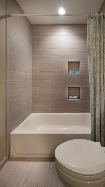Woodridge Master Bath and Guest Bath Remodels fusion-bathroom