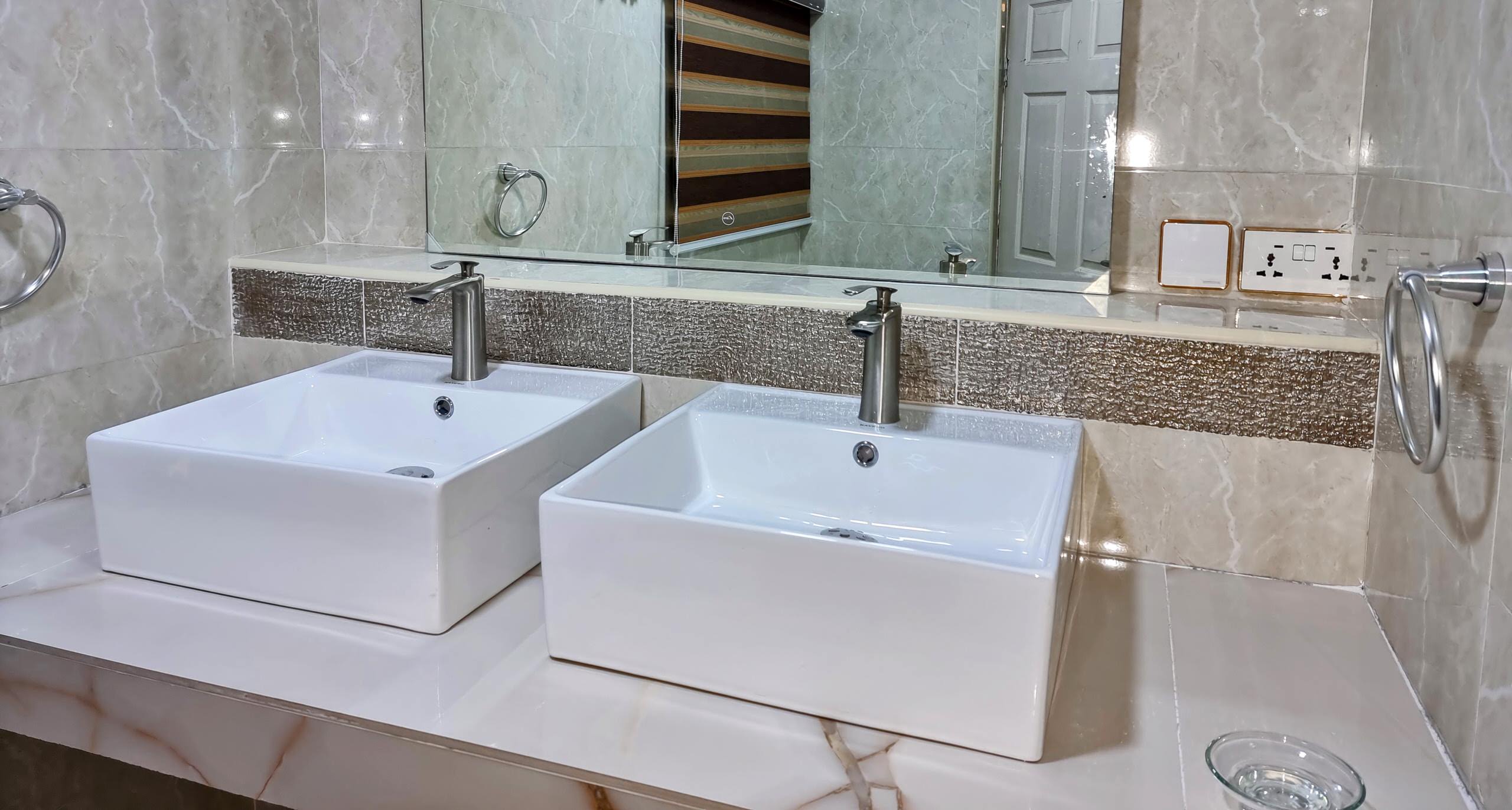 Bathrooms twin wash basins