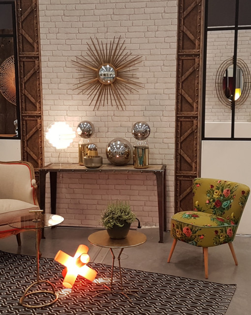 Loft industriel vintage industrielt-dagligstue