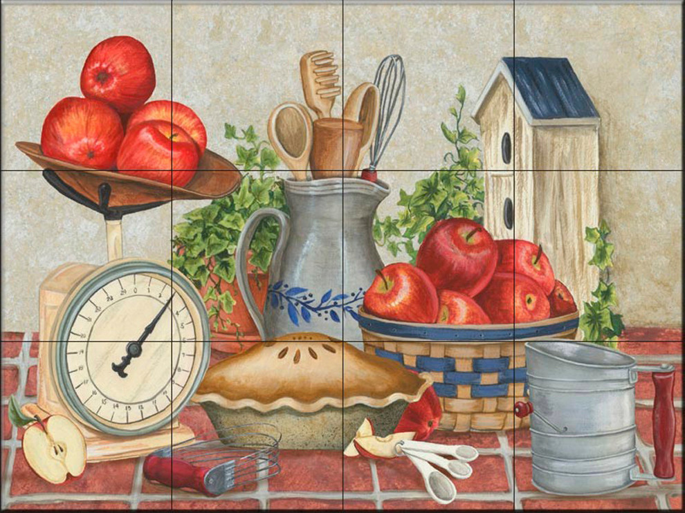 Tile Mural, Moms Apple Pie by Mary Lou Troutman