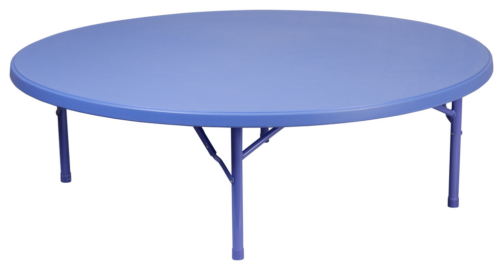 MFO 60'' Round Kid's Plastic Folding Table