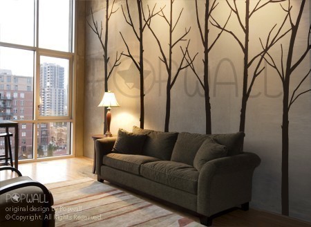 Art Wall Decals Wall Stickers Tree Decal Winter Trees by Nou Wall contemporary-wall-decals