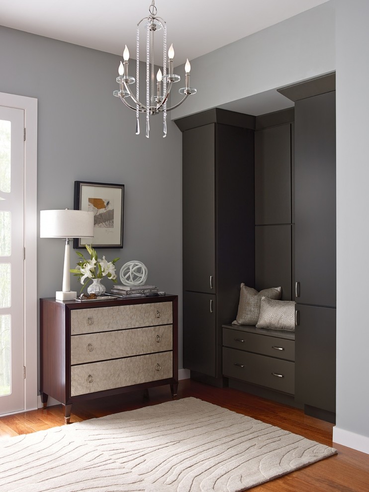 Inspiration for a mid-sized transitional foyer remodel in DC Metro