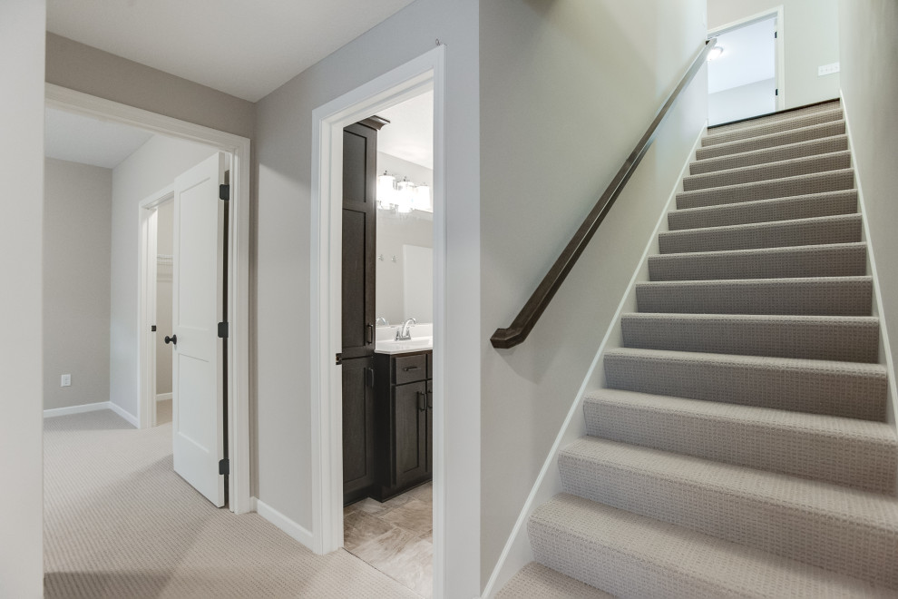 Basement - transitional basement idea in Minneapolis