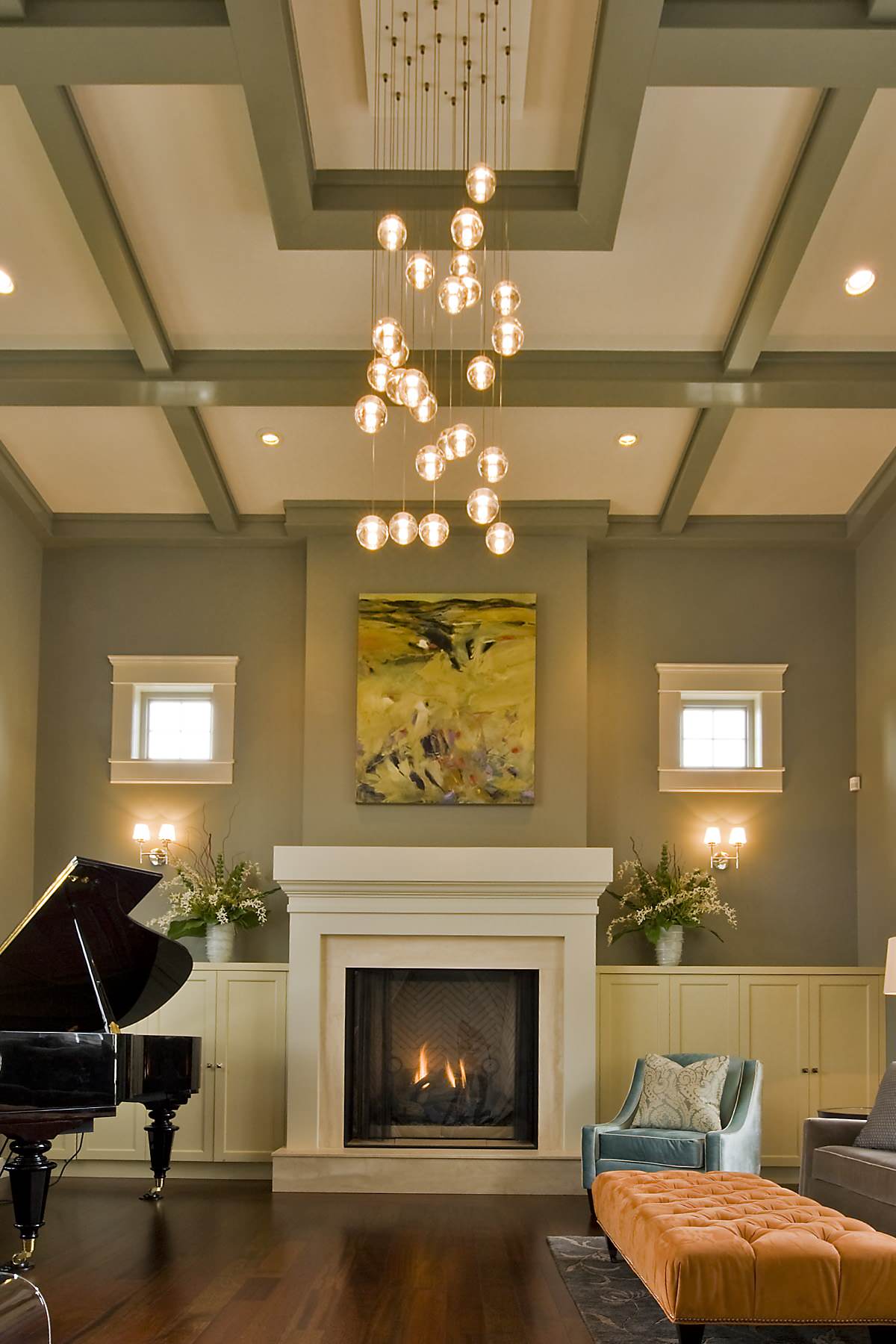 Coffered Ceiling Recessed Lighting Houzz