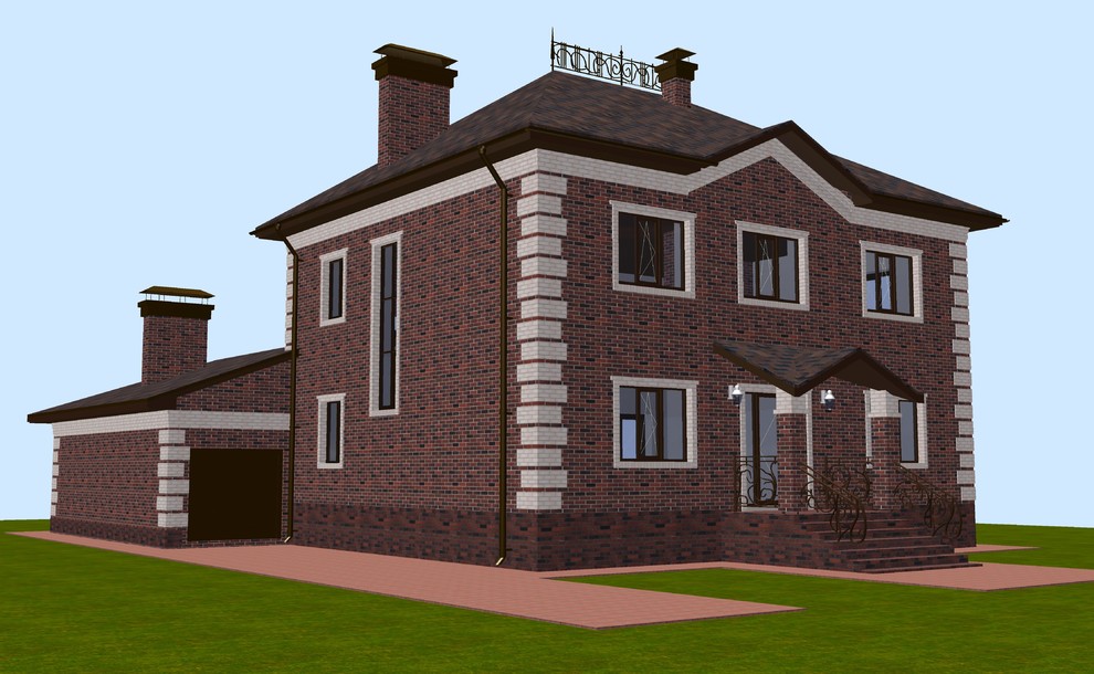 Частный жилой дом с бассейном