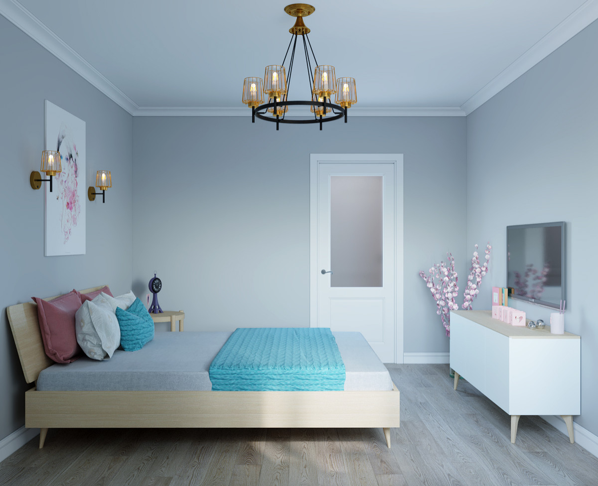 Дизайн интерьера спальни в скандинавском стиле