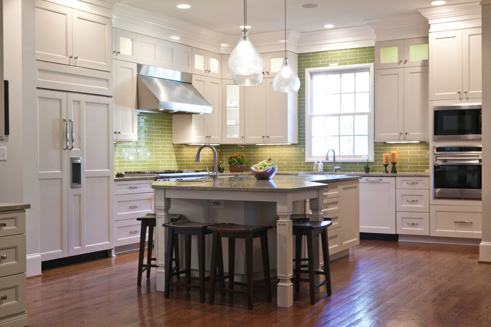 Inspiration for a large transitional kitchen in Charlotte.