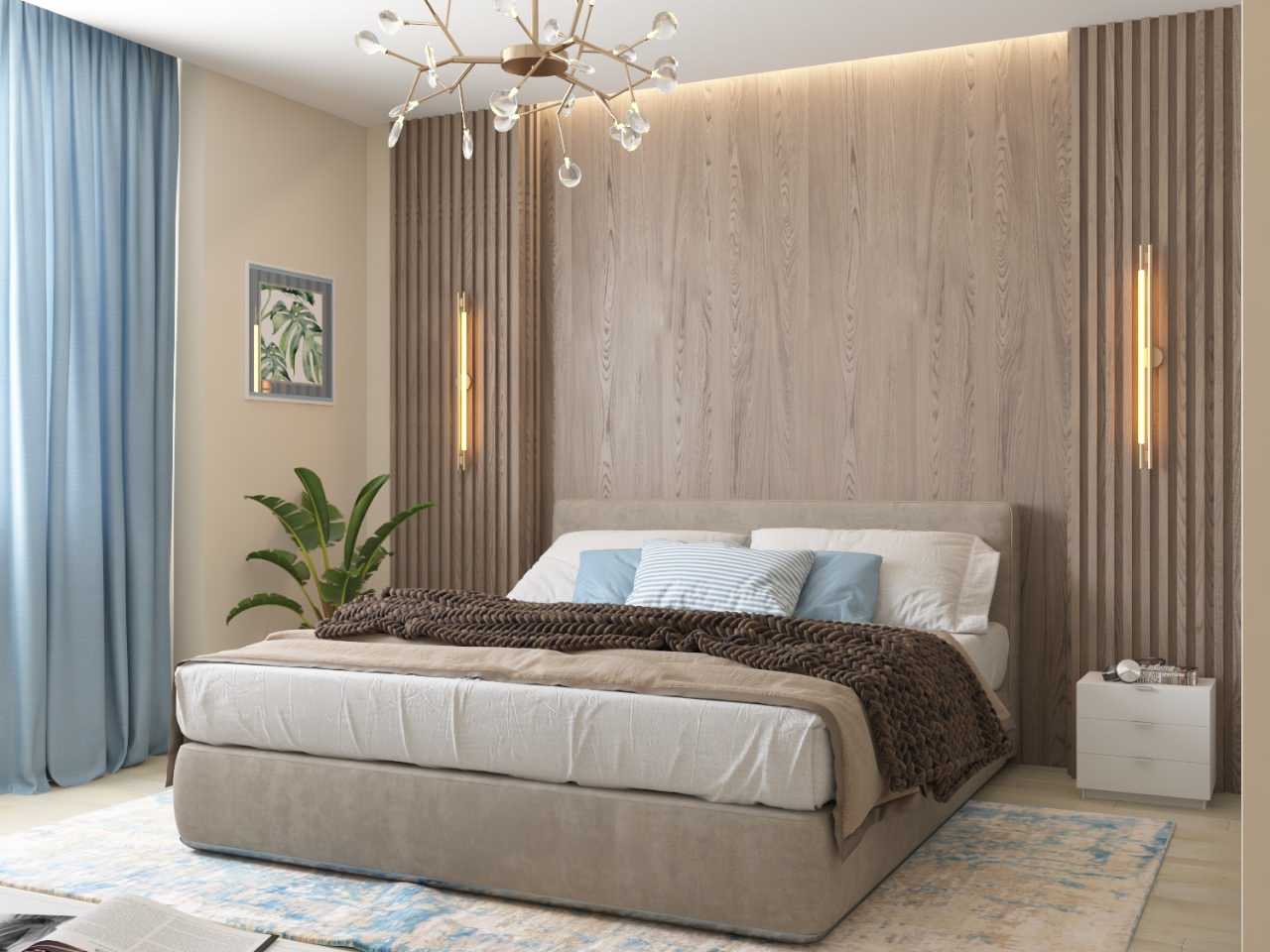 Спальня для молодого человека в современном стиле