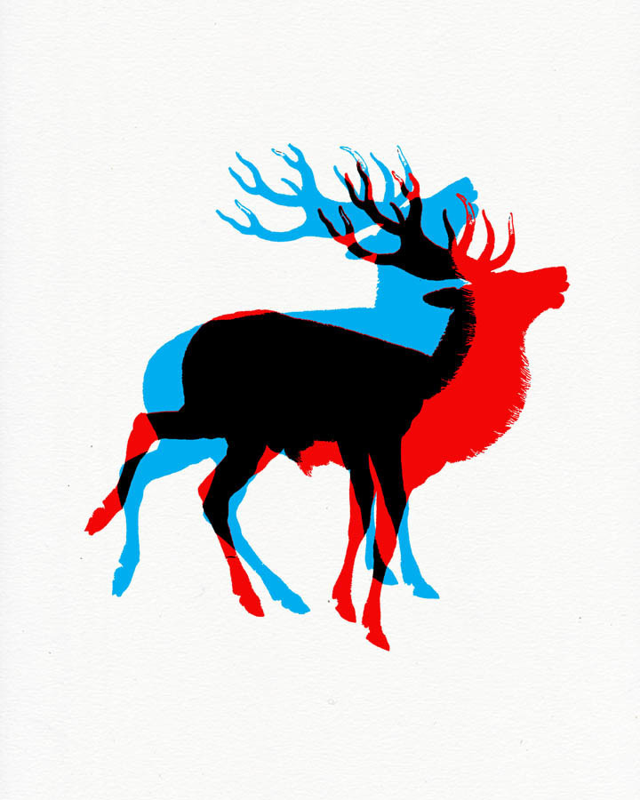 "Oh Deer" Art Print, 8"x10"