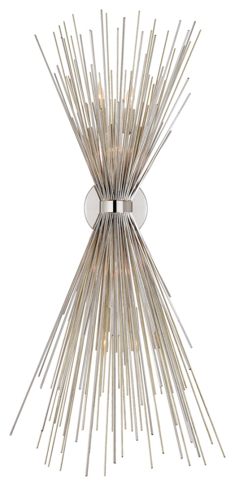 Strada Large Sconce in Polished Nickel