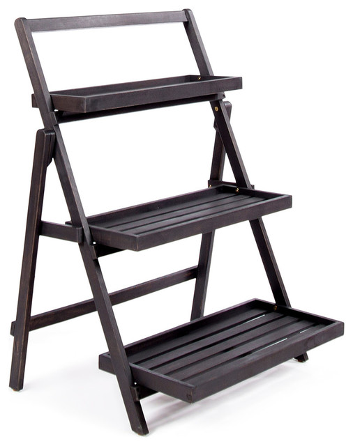 Gdf Studio Cleo Indoor Acacia Wood Plant Stand Transitional Cleo Indoor Acacia Wood Plant Stand
