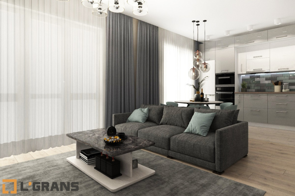 Дизайн интерьера 2к. квартиры по ул. Вахова, 4 в Хабаровске