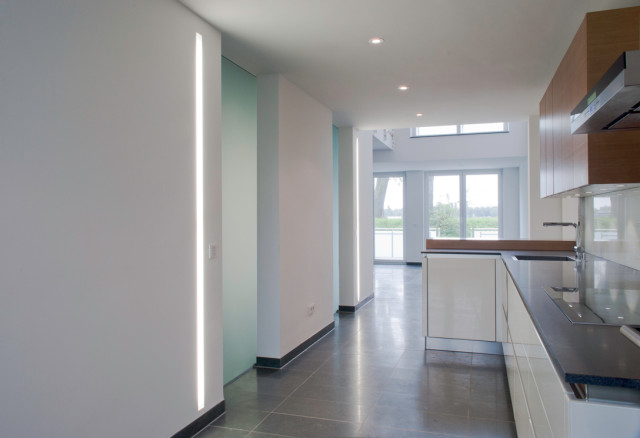 Inneraumkonzeption eines Einfamilienhauses, D&uuml;sseldorf-Niederkassel moderne-cuisine