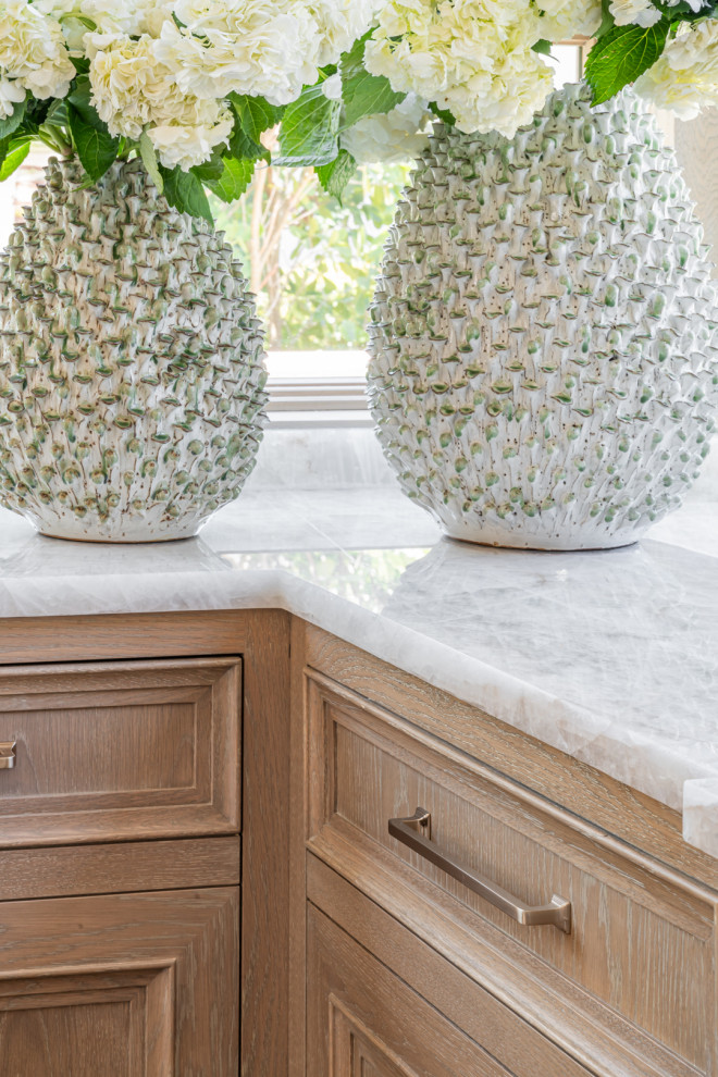Inspiration for a transitional kitchen remodel in Miami