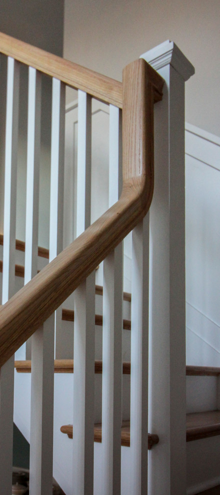 29_Beautiful Oak & White Staircase in Inviting and Quaint Home, Arlington VA 222