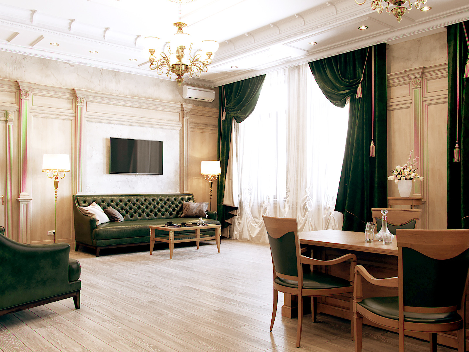 Портфолио. Интерьер классический и артдеко.