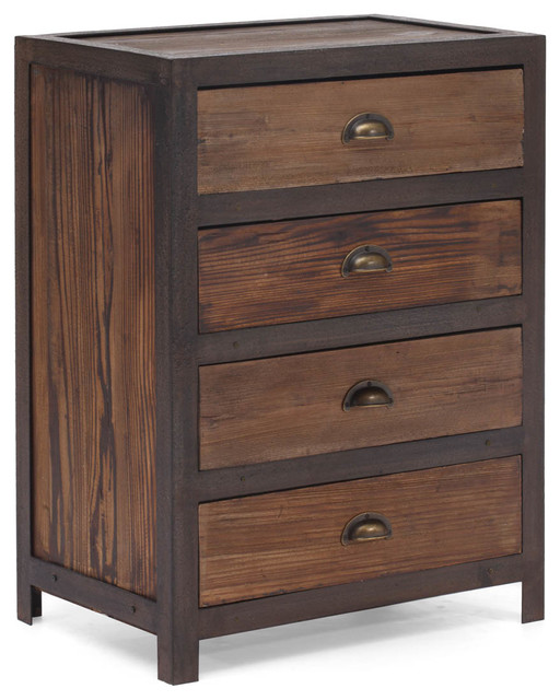 Starkille 4 Drawer Cabinet Distressed Natural